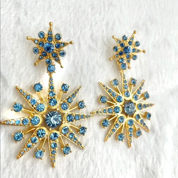 Oscar de la Renta Star Burst Earrings - Picture 4 of 7